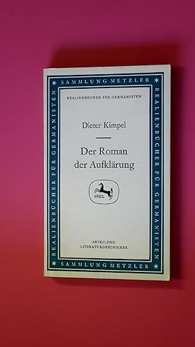Bild des Verkufers fr DER ROMAN DER AUFKLRUNG. zum Verkauf von Butterfly Books GmbH & Co. KG