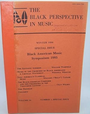 Immagine del venditore per The Black Perspective in Music Volume 14, Number 1-3, 1986 venduto da Easy Chair Books