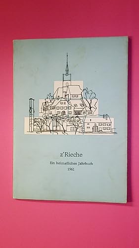 Bild des Verkufers fr JAHRBUCH Z RIECHE. zum Verkauf von Butterfly Books GmbH & Co. KG