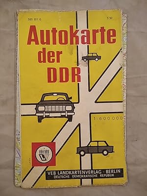 Autokarte der DDR 1:600.000