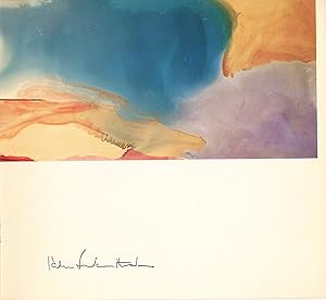 Bild des Verkufers fr HELEN FRANKENTHALER, Andre Emmerich Gallery exhibition Catalog Signed, 1973 zum Verkauf von Schulson Autographs, Ltd.