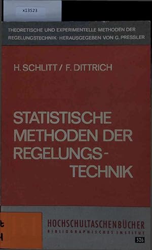 Imagen del vendedor de Statistische Methoden der Regelungstechnik. a la venta por Antiquariat Bookfarm