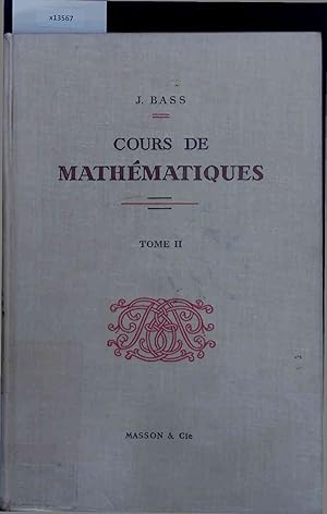 Seller image for Cours de Mathematiques. Tome II for sale by Antiquariat Bookfarm