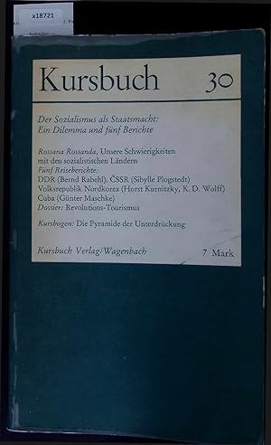 Bild des Verkufers fr Die sozialistischen Lnder: Ein Dilemma der westeuropischen Linken. Kursbuch 30 zum Verkauf von Antiquariat Bookfarm