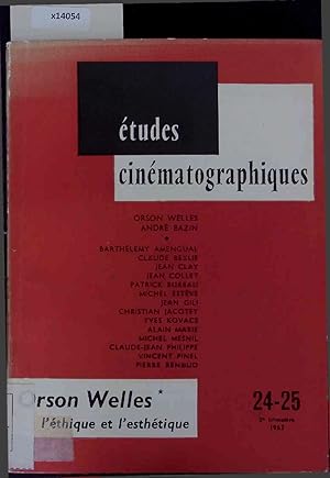 Bild des Verkufers fr Orson Welles - L'ethique et L'esthetique. 24-25 zum Verkauf von Antiquariat Bookfarm