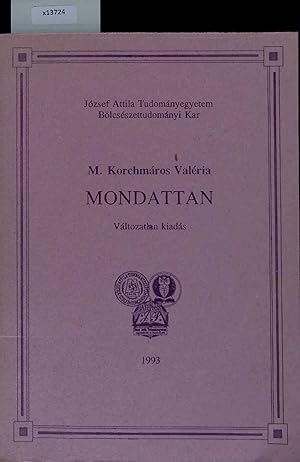 Image du vendeur pour Mondattan I. mis en vente par Antiquariat Bookfarm