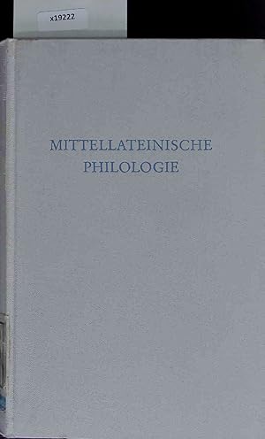 Bild des Verkufers fr Mittellateinische Philologie. Band CCXCII zum Verkauf von Antiquariat Bookfarm