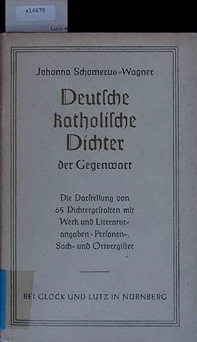 Imagen del vendedor de Deutsche Katholische Dichter der Gegenwart. a la venta por Antiquariat Bookfarm