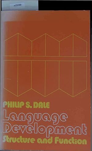 Seller image for Language Development. Structure and Function. for sale by Antiquariat Bookfarm