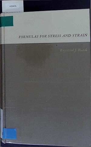 Imagen del vendedor de Formulas for Stress and Strain. Fourth Edition a la venta por Antiquariat Bookfarm