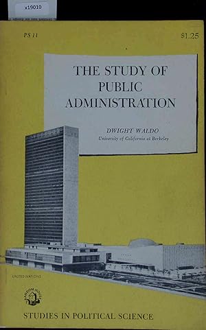 Seller image for The Study of Public Administration. for sale by Antiquariat Bookfarm