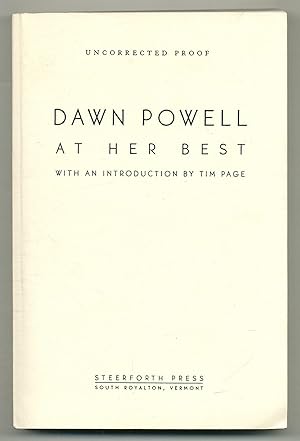 Seller image for Dawn Powell at Her Best for sale by Between the Covers-Rare Books, Inc. ABAA