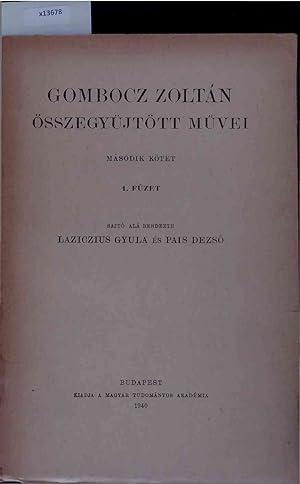 Seller image for Magyar Torteneti Nyelvtan. for sale by Antiquariat Bookfarm