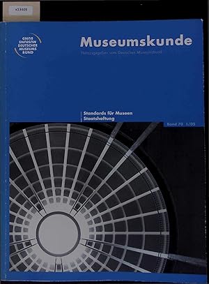 Bild des Verkufers fr Museumskunde - Standards fr Museen Staatshaftung. Band 70 1-05 zum Verkauf von Antiquariat Bookfarm