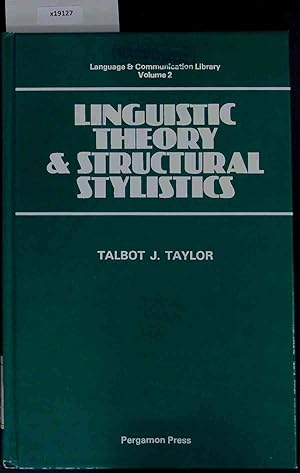 Immagine del venditore per Linguistic Theory and Structural Stylistics. Volume 2 venduto da Antiquariat Bookfarm