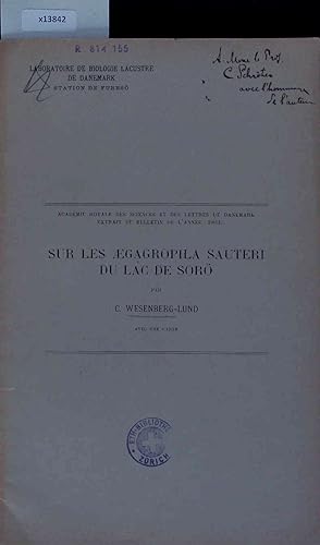 Seller image for Sur les Aegagropila Sauteri du Lac de Sor. for sale by Antiquariat Bookfarm