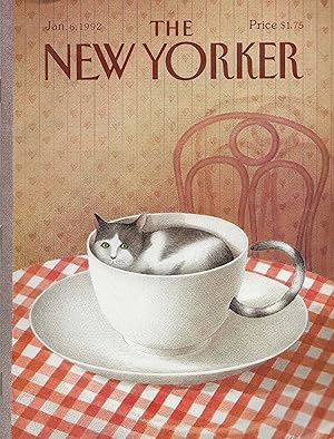 The New Yorker January 6, 1992 Gurbuz Dogan Eksioglu Cover, Complete Magazine
