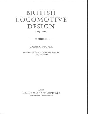 Seller image for British locomotive design,1825-1960 for sale by WeBuyBooks