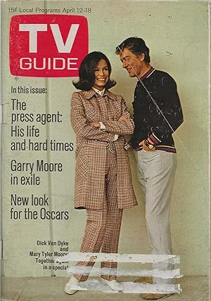 TV Guide April 12, 1969 Mary Tyler Moore and Dick Van Dyke