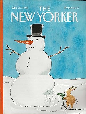 The New Yorker January 27, 1992 Danny Shanahan Cover, Complete Magazine