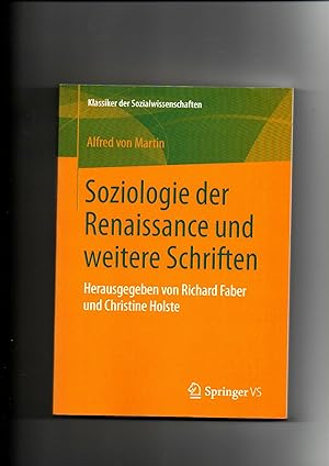Imagen del vendedor de Alfred von Martin, Soziologie der Renaissance und weitere Schriften a la venta por sonntago DE
