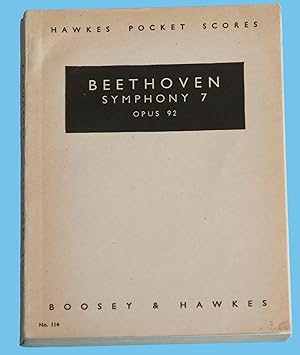 Beethoven Symphony 7 Opus 92 / Hawkes Pocket Scores No. 114 /