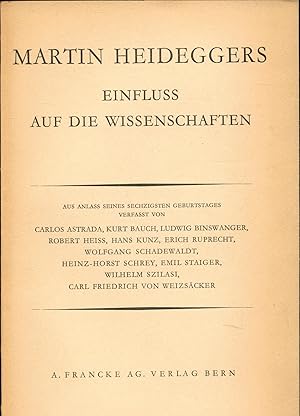 Seller image for Martin Heideggers Einfluss auf die Wissenschaften for sale by avelibro OHG