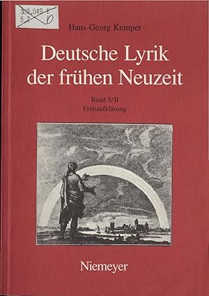 Bild des Verkufers fr Deutsche Lyrik der frhen Neuzeit Band 5/II Neuzeit zum Verkauf von avelibro OHG