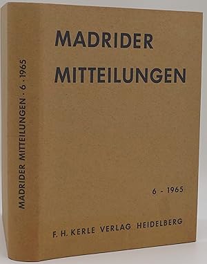 Bild des Verkufers fr Madrider Mitteilungen Band 6 - 1965. zum Verkauf von Antiquariat Schmidt & Gnther