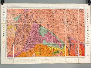 Guéret. Carte topographique de l'Etat-Major. Carte géologique détaillée