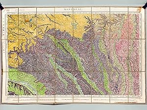 Montréal. Carte topographique de l'Etat Major [ Carte géologique de Montréal, Gers, mise en coule...