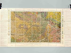 Périgueux. Carte topographique de l'Etat-Major. Carte géologique détaillée