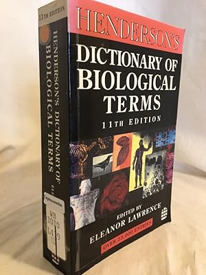 Imagen del vendedor de Henderson's Dictionary of Biological Terms (11th Edition). a la venta por Versandantiquariat Waffel-Schrder