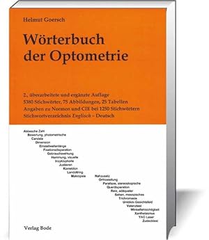 Bild des Verkufers fr Wrterbuch der Optometrie zum Verkauf von Studibuch