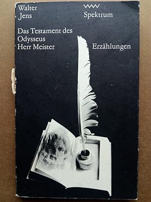 Imagen del vendedor de Das Testament des Odysseus. Herr Meister. Erzhlungen (Spektrum, 190) a la venta por Versandantiquariat Jena
