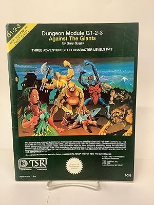 Imagen del vendedor de Against the Giants; Dungeon Module G1-2-3, For Advanced Dungeons & Dragons 9058 a la venta por Chamblin Bookmine