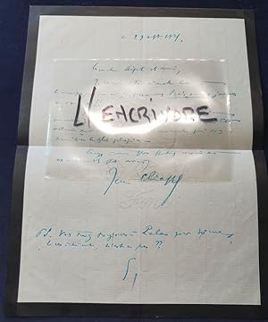 Lettre autographe signée de Jean Chiappe - 1934