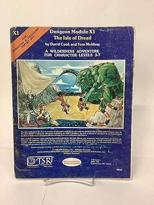 The Isle of Dread; Dungeon Module X1, For Dungeons & Dragons Expert Set 9043