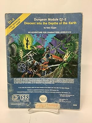 Descent Into the Depth of the Earth; Dungeon Module D1-2, For Advanced Dungeons & Dragons 9059