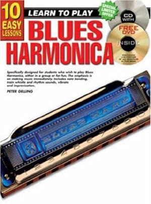 Bild des Verkufers fr Learn to Play Blues Harmonica: Blues Harmonica Bk/CD (10 Easy Lessons Learn to Play) zum Verkauf von WeBuyBooks