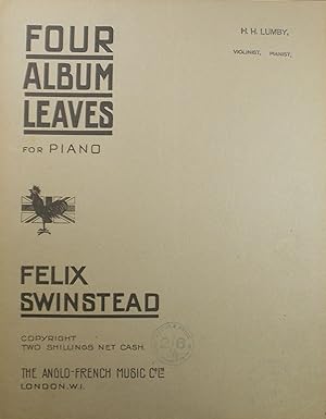 Imagen del vendedor de Four Album Leaves, for Piano a la venta por Austin Sherlaw-Johnson, Secondhand Music