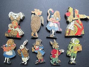 Alice in Wonderland stand-up figures