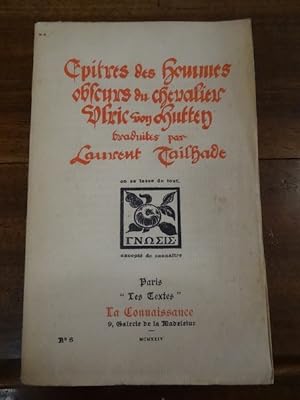 Epîtres des hommes obscurs, traduites par Laurent Tailhade.