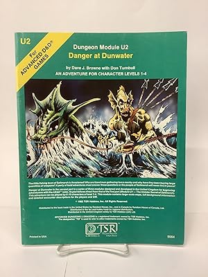 Image du vendeur pour Danger at Dunwater; Dungeon Module U2, For Advanced Dungeons & Dragons 9064 mis en vente par Chamblin Bookmine