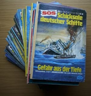 Seller image for Konvolut 25 Bnde SOS Schiffsschicksale auf den Meeren der Welt: Bnde 102, 108, 111, 115, 119, 127, 129, 130 - 132, 134-139, 142 -148, 150, 153; + 10 Bnde SOS Schicksale deutscher Schiffe: Nr. 14, 15,17,18,22,29,37,65,80,82 for sale by Elops e.V. Offene Hnde