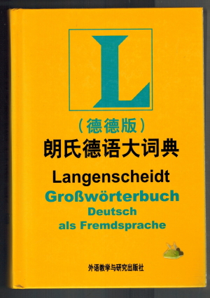 Image du vendeur pour Langenscheidt Growrterbuch Deutsch als Fremdsprache; Das einsprachige Wrterbuch fr alle, die Deutsch lernen mis en vente par Elops e.V. Offene Hnde