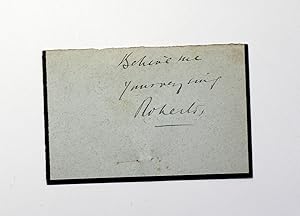 Seller image for An Original Letter Base Signed by Field Marshal Frederick Roberts, 1st Earl Robert for sale by Lasting Words Ltd