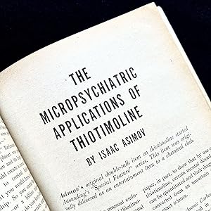 The Micropsychiatric Applications of Thiotimoline