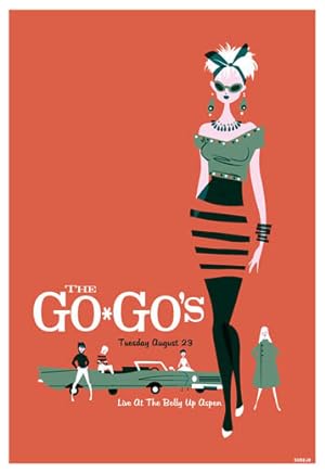 2011 American Concert Poster, The Go-Go's, Scrojo (Belly Up)