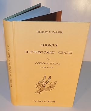 CODICES CHRYSOSTOMICI GRAECI, tome V ; Cidocum Italiae partem priorem